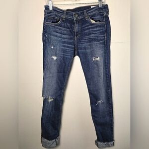 Women's Rag N Bone Dre Mabel Distressed Tapered Jeans, Size 28/6